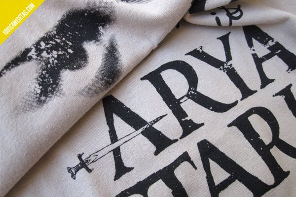 Camiseta Arya Stark serigrafia