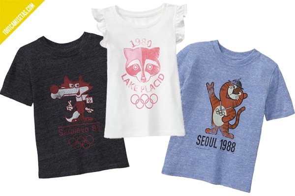 Camisetas vintage juegos olimpicos infantil