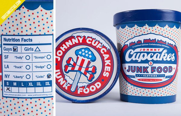 Helado packaging camisetas-jhonny-cupcakes