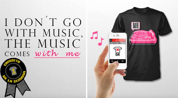 Camiseta de la semana Pink Music