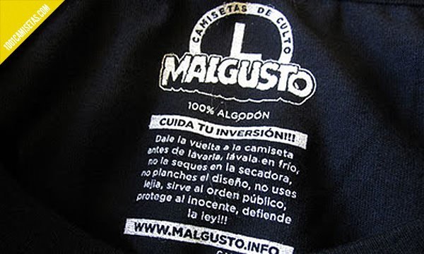 Etiquetas Malgusto