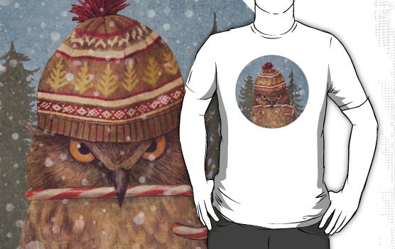 Camiseta christmas owl
