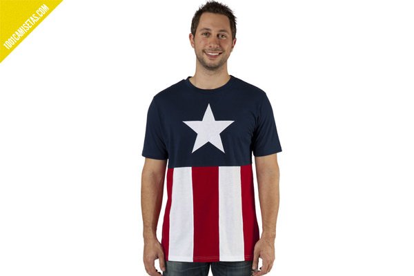 Camiseta bandera capitan america