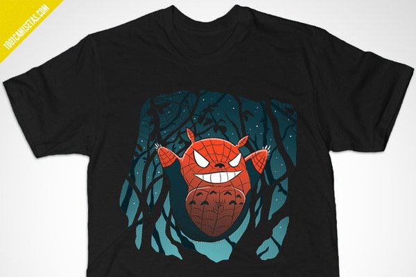 Camiseta spiderman Totoro