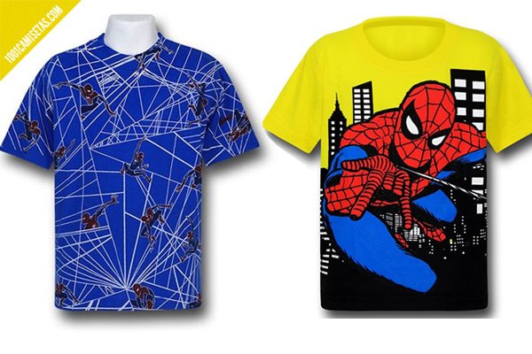 Camisetas spiderman infantiles