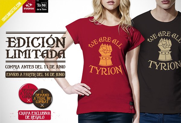 Camiseta tyrion toni de la Torre
