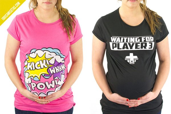 Camisetas embarazadas geeks