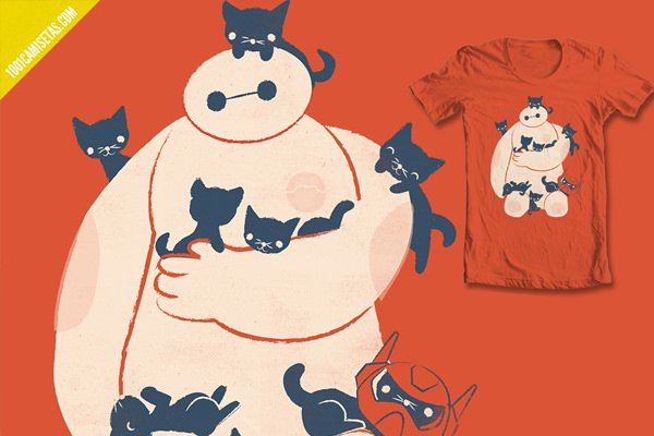 Camiseta big hero gatos