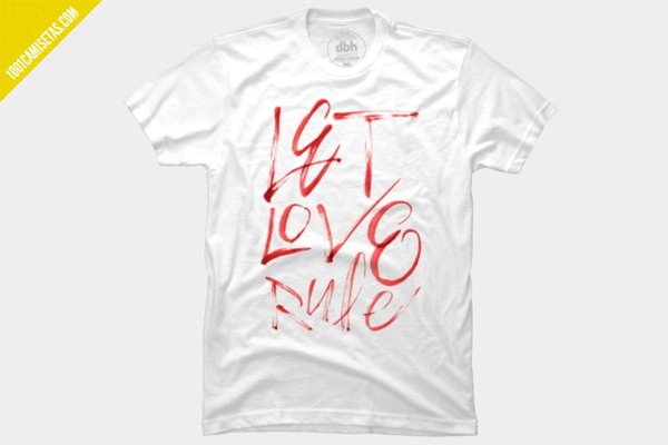 Camiseta tipografica san valentin