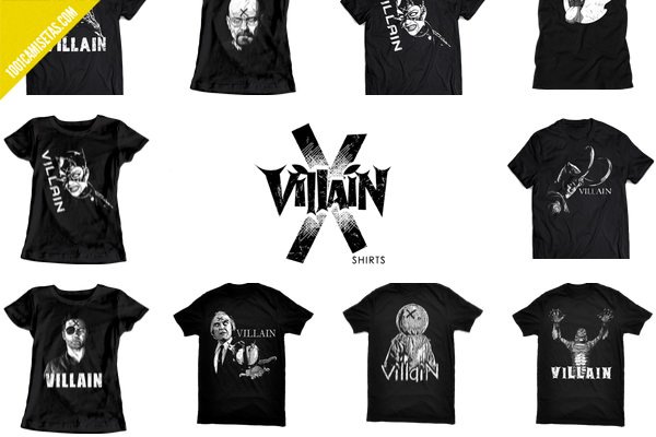 Camisetas villanos