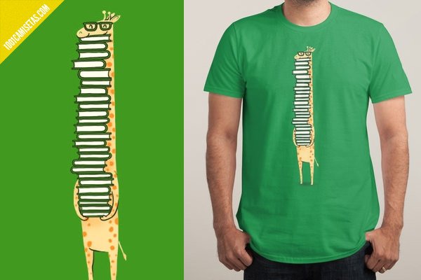 camiseta libros jirafa