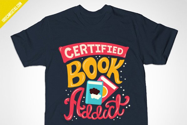 Camisetas adictos libros