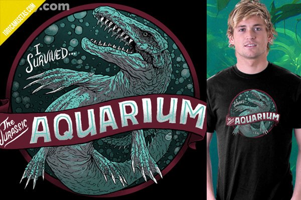 Camiseta jurassic world aquarium