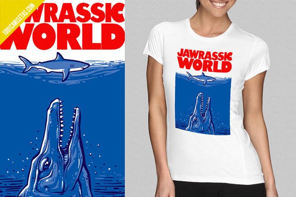 Camiseta jurassic world tiburon