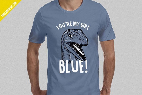 Camiseta velociraptor blue
