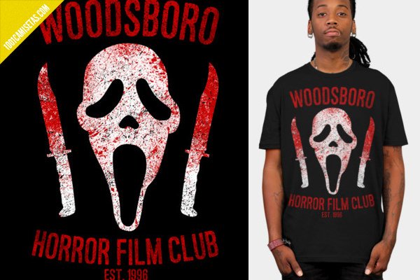 Camiseta scream woodsboro