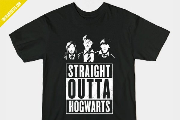 Camiseta straight outta hogwarts