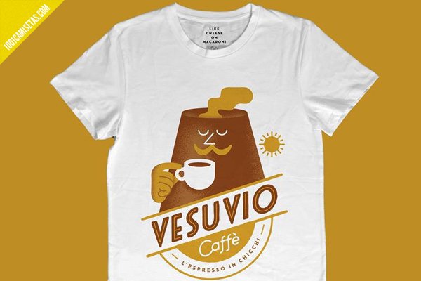 Camiseta vesuvio caffe