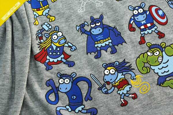 Camiseta kukuxumusu superheroes