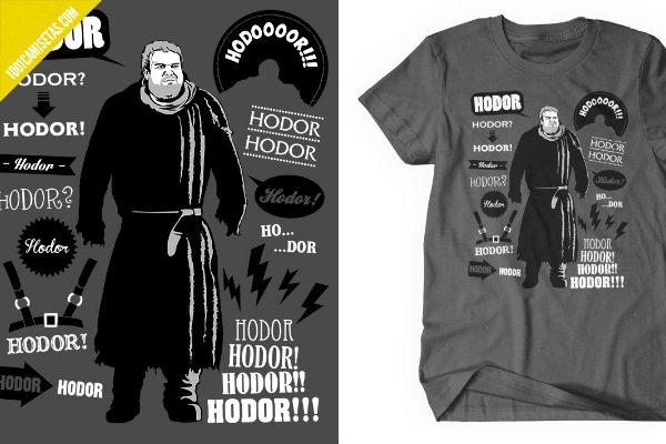 Camisetas game of thrones hodor