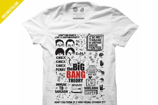 Camiseta frases big bang theory