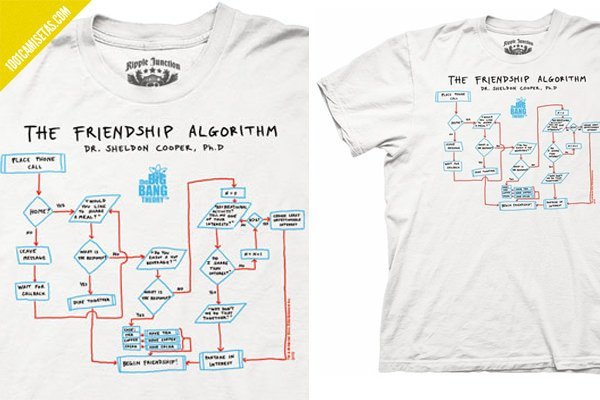 Camiseta friendship algorithm