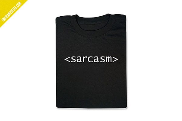 Camiseta sarcasm big bang theory
