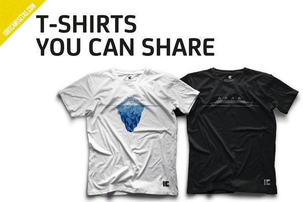Camisetas para compartir