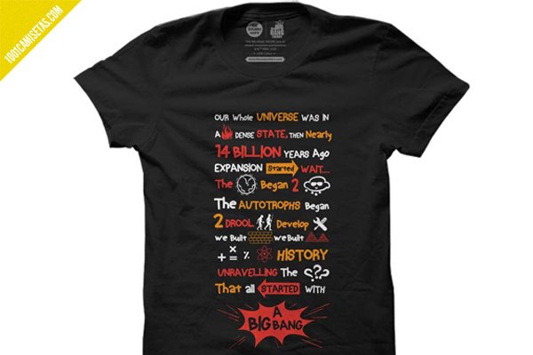 Camisetas the big bang theory intro