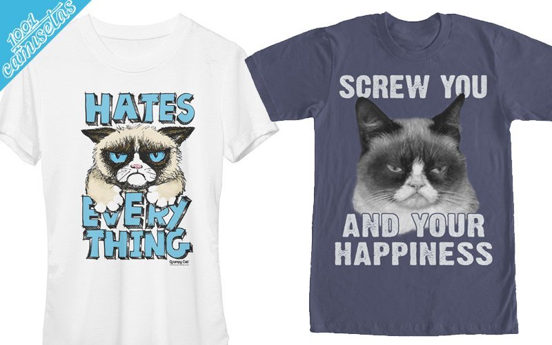 Camisetas grumpy cat